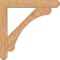 Ekena Millwork Legacy Craftsman Smooth Bracket w/ Offset Brace, Western Red Cedar, 7 1/2"W x 46"D x 46"H BKT0806X46X46LEC04SWR - alternate 2